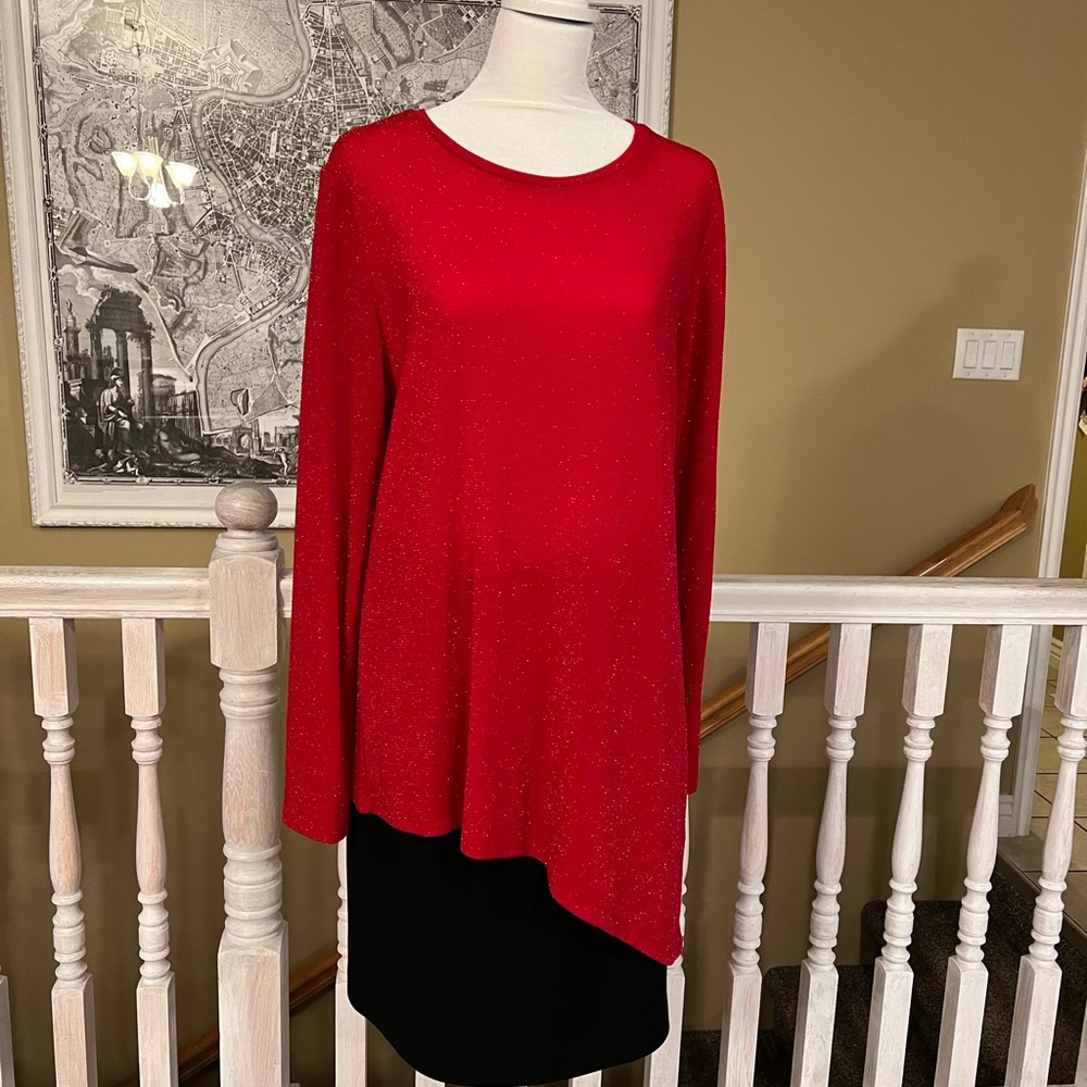 Calvin Klein Red Top - Size Medium